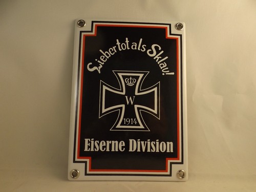 Emaille schild baltikum - emaille,