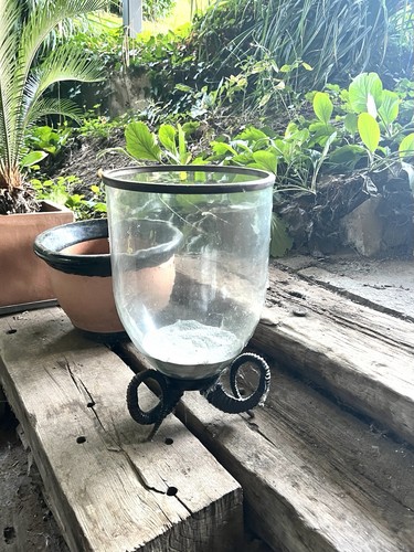 Eiserne widderhornvase - eiserne,
