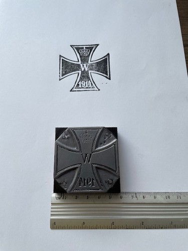 Klischee blei stempel eisernes - blei,
