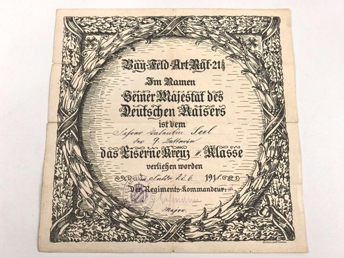 Bayern verleihungs urkunde - bayern, ,